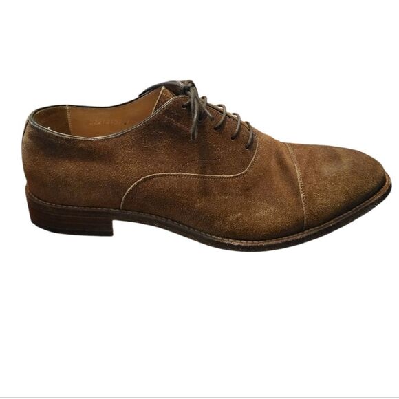 Beckett Simonon Dean Chestnut Suede Mens Oxfords Size 11.5 - Picture 1 of 11